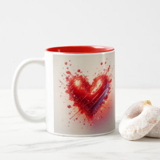 Caneca De Café Em Dois Tons Todo O Amor Colecionou Mug