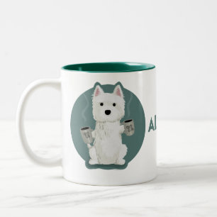 Caneca De Café Em Dois Tons Todo o café [Westie]