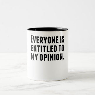 Caneca De Café Em Dois Tons Todos é autorizado a minha opinião