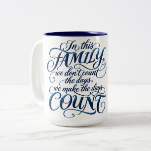 Caneca De Café Em Dois Tons Todos os Dias Contam