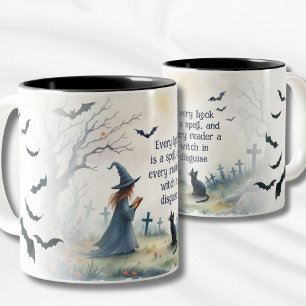 Caneca De Café Em Dois Tons Todos os livros são Bats Espelhos