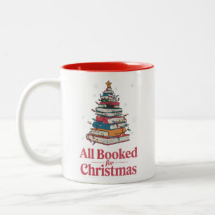 Caneca De Café Em Dois Tons Todos Reservados Para Luzes Da Árvore De Natal Do