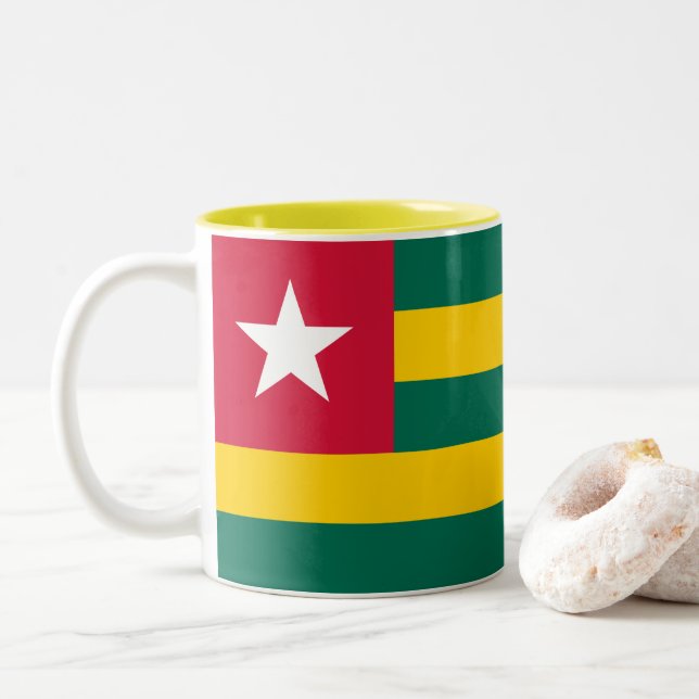 Caneca De Café Em Dois Tons Togo (Com Donut)
