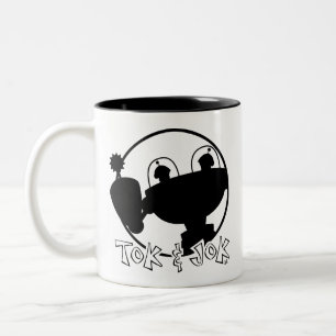 Caneca De Café Em Dois Tons TokBOT e JokBOT Mug