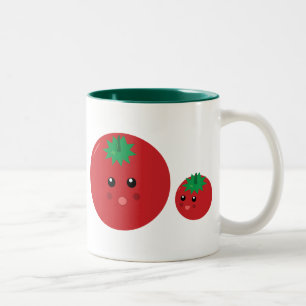Caneca De Café Em Dois Tons Tomate