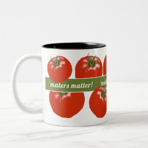 Caneca De Café Em Dois Tons Tomate Gardener De Tomate É Importante