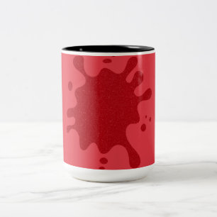 Caneca De Café Em Dois Tons Tomate Red Splash - Mug Personalizado De Dois Tons