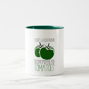 Caneca De Café Em Dois Tons Tomates para jardinagem