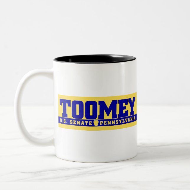 Caneca De Café Em Dois Tons Toomey Senate Mug (Esquerda)