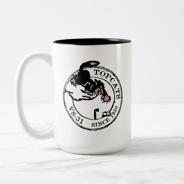 CANECA DE CAFÉ EM DOIS TONS TOPCATS VS-31 (Esquerda)