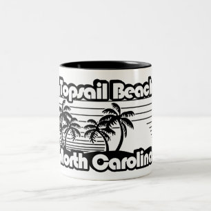 Caneca De Café Em Dois Tons Topsail Beach Carolina do Norte