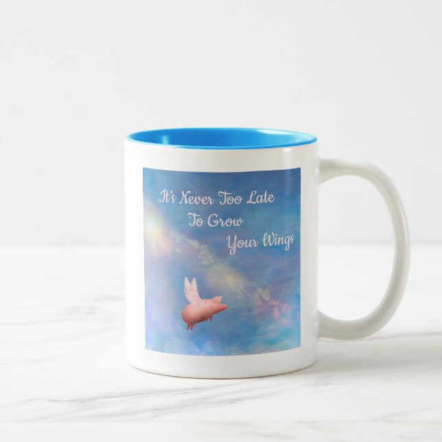 Caneca De Café Em Dois Tons Torne sua Wings Mug (Direita)
