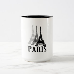 Caneca De Café Em Dois Tons Torre Eiffel de Paris