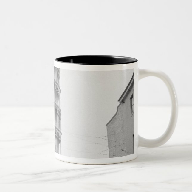 Caneca De Café Em Dois Tons Torre inclinada de Pisa (Direita)