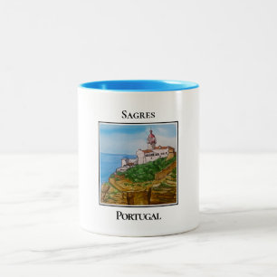 Caneca De Café Em Dois Tons Torre salva-vidas, Fort Lauderdale, Flórida