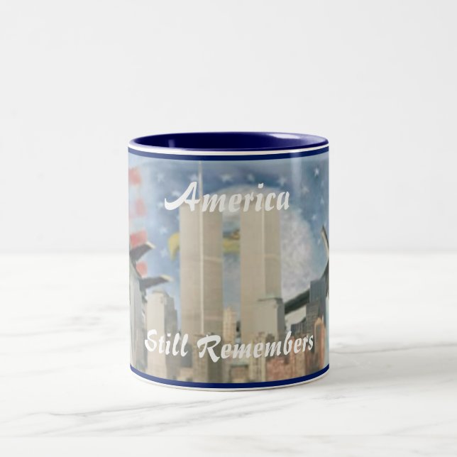 Caneca De Café Em Dois Tons Torres Gêmeas 9/11 Memória (Centro)