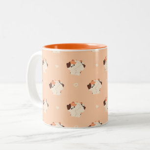 Caneca De Café Em Dois Tons Tortie Cat Casal Mug