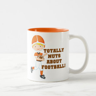 Caneca De Café Em Dois Tons Totalmente Loucos Sobre Futebol