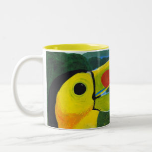 Caneca De Café Em Dois Tons Toucan