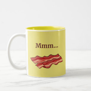 Caneca De Café Em Dois Tons Toucinho Engraçado