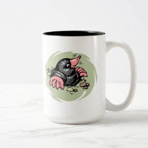 Caneca De Café Em Dois Tons Toupeira