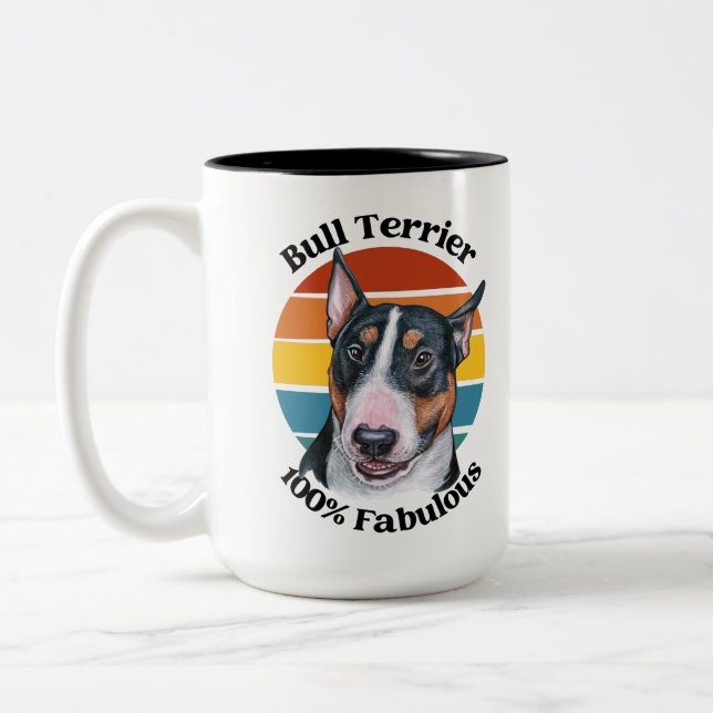 Caneca De Café Em Dois Tons Touro Terrier Coffee Coffee Mug (Esquerda)