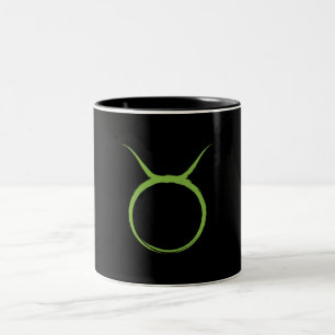 Caneca De Café Em Dois Tons TOURO Touro Astrologia Zodíaco Signo Terra Abril M