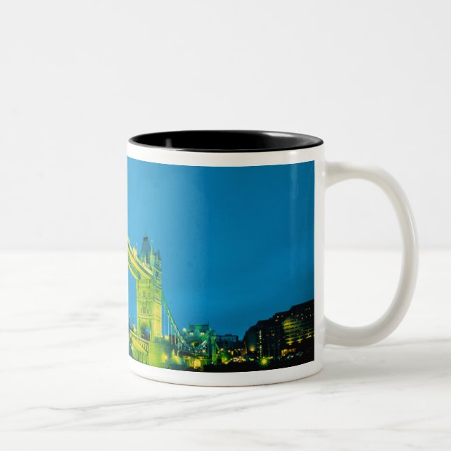 Caneca De Café Em Dois Tons Tower Bridge, Londres, Inglaterra 3 (Direita)