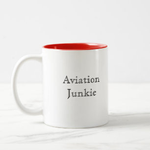 Caneca De Café Em Dois Tons Toxicómano da aviação
