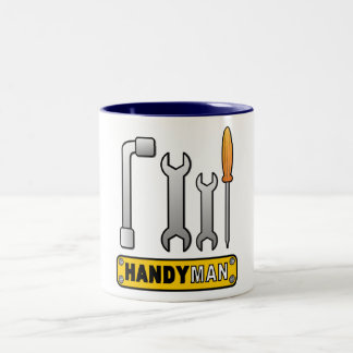 Caneca De Café Em Dois Tons Trabalhador manual