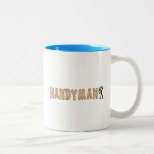 Caneca De Café Em Dois Tons Trabalhador manual