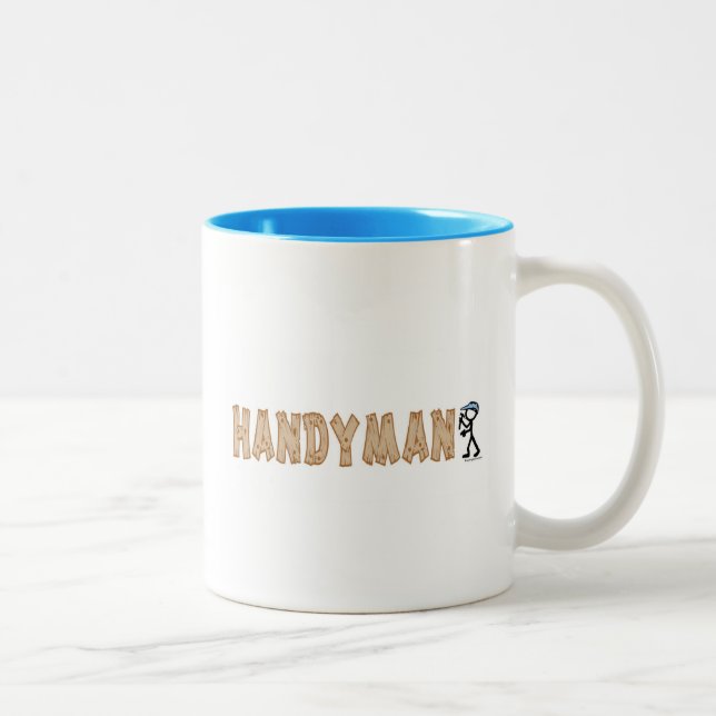 Caneca De Café Em Dois Tons Trabalhador manual (Direita)