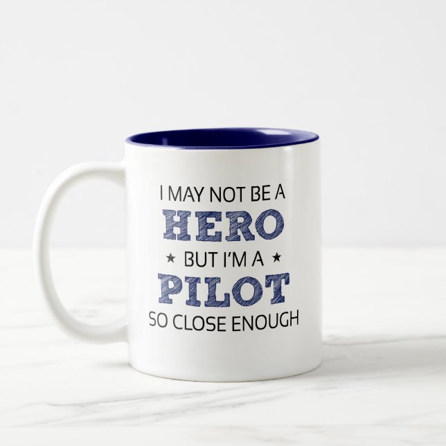 Caneca De Café Em Dois Tons Trabalho piloto Novelty (Esquerda)