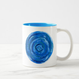 Caneca De Café Em Dois Tons trabalhos de arte azuis curas #2 de 5th-Throat