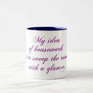 Caneca De Café Em Dois Tons Trabalhos domésticos