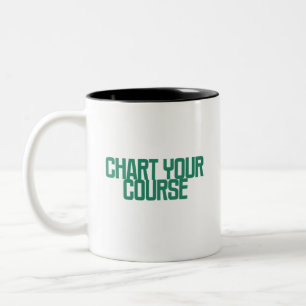 Caneca De Café Em Dois Tons Trace Seu Curso   Estratégia de Visualização de Da