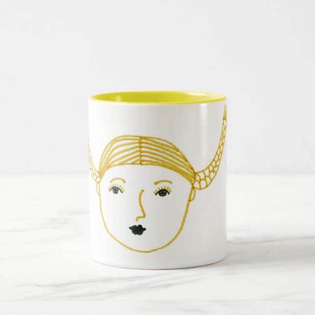 Caneca De Café Em Dois Tons Tranças (Centro)