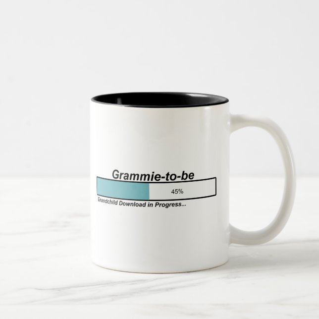Caneca De Café Em Dois Tons Transferência Grammie a ser (Direita)