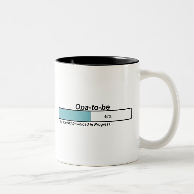Caneca De Café Em Dois Tons Transferência Opa a ser (Direita)