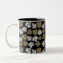 Caneca De Café Em Dois Tons Transição da Natureza de outono