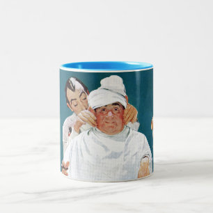 Caneca De Café Em Dois Tons Tratamento completo