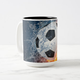 Caneca De Café Em Dois Tons Travesseiro de Arremesso de Bola de Futebol/Futebo