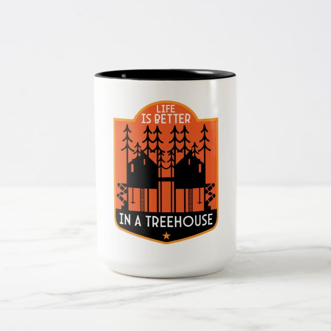 Caneca De Café Em Dois Tons Treehouse Gifts (Centro)