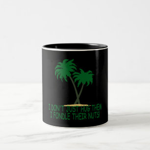 Caneca De Café Em Dois Tons Treehugger engraçado