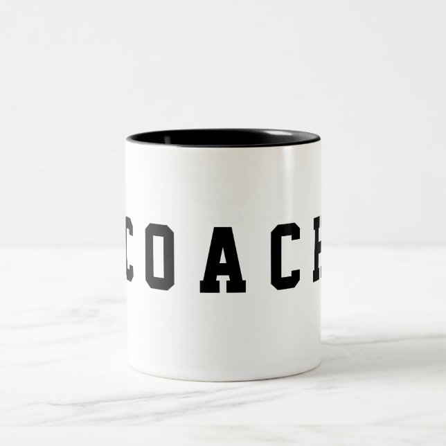 Caneca De Café Em Dois Tons Treinador (Centro)
