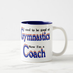 Caneca De Café Em Dois Tons Treinador da ginástica