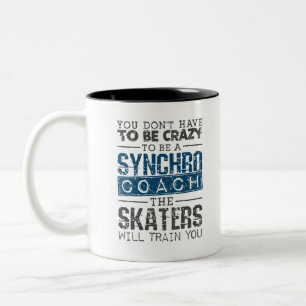 Caneca De Café Em Dois Tons Treinador de Pele Sincronizado Louco