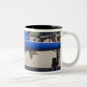 Caneca De Café Em Dois Tons Treinador Fouga Magister construído na França