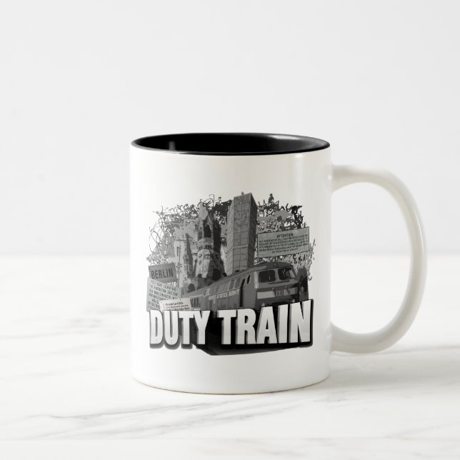 Caneca De Café Em Dois Tons Trem de Serviço de Berlim (Direita)