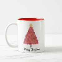 Tremor de natal cor-de-rosa com brilho